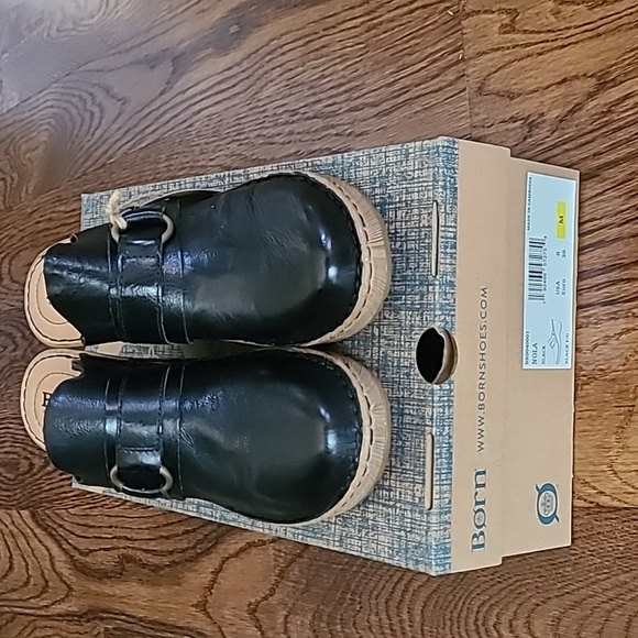 Born Nola leather platform clogs -10 - Picture 6 of 8